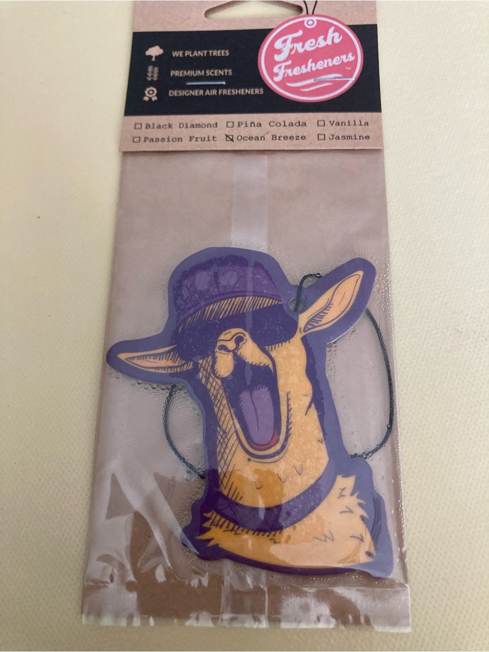 Fresh Fresheners Save da drama for yo llama Air Freshener — Purple & Yellow